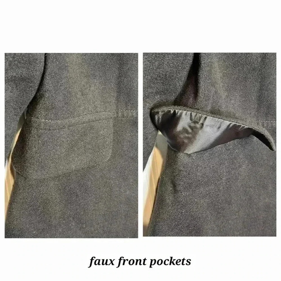 Old Navy Women's Black Soft Mock Neck Button Front Dress Jacket Size Medium - Picture 3 of 5